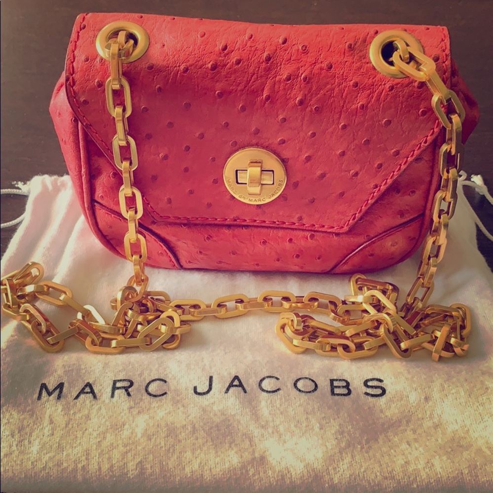 Marc by Marc Jacobs Coral Mini Crossbody with Gold Chain